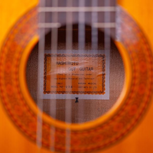 گیتار کلاسیک هاشیموتو Hashimoto Gut Guitar Model No. 234 1967 - تصویر 4