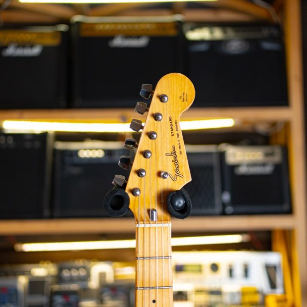 گیتار الکتریک سَمیک Samick Stratocaster Black SSS 1990's Korea - تصویر 8