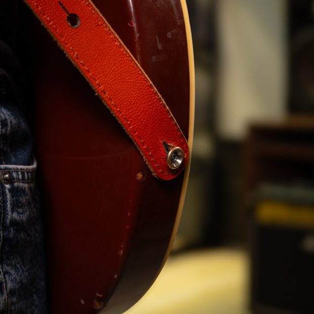 استرپ گیتار تمام چرم Leather Guitar Strap - تصویر 5