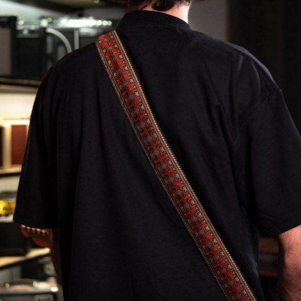 استرپ گیتار نیمه چرم راگ Rug Guitar Strap - تصویر 4