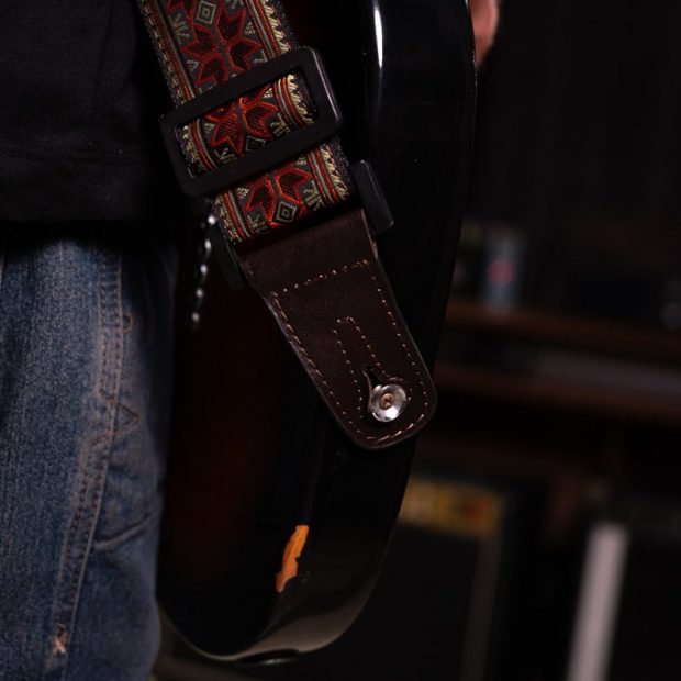 استرپ گیتار نیمه چرم راگ Rug Guitar Strap - تصویر 5