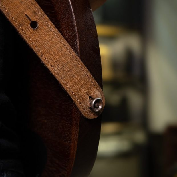 استرپ گیتار چرم شتر Camel Skin Leather Guitar Strap - تصویر 5
