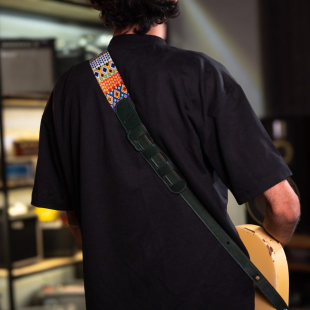 استرپ گیتار فرکتال گیره سبز Fractal Guitar Strap - تصویر 4