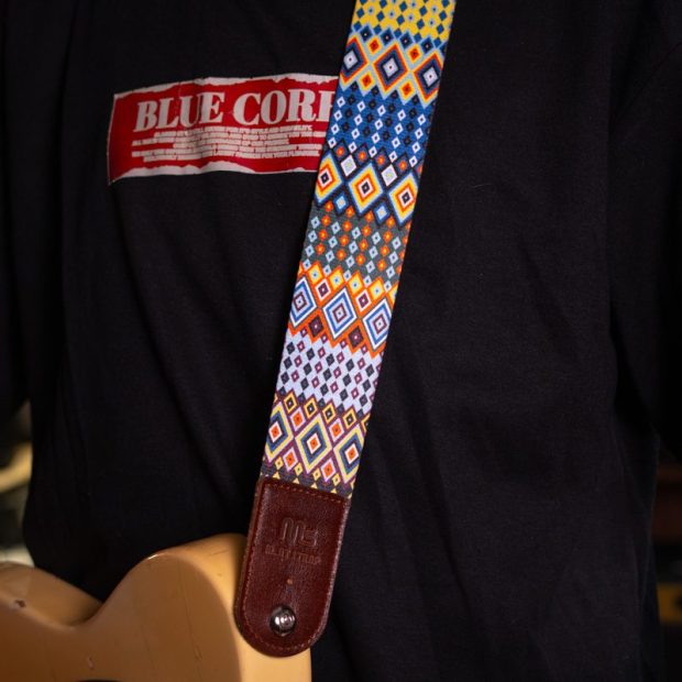 استرپ گیتار فرکتال گیره قهوه ای Fractal Guitar Strap - تصویر 4