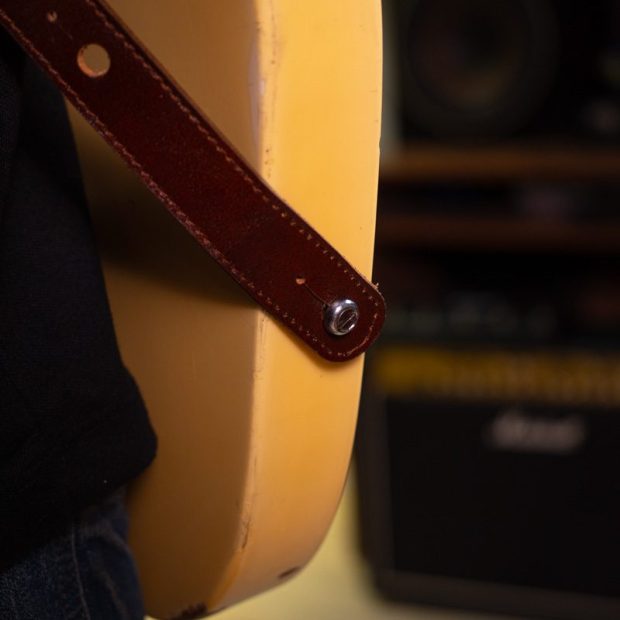 استرپ گیتار فرکتال گیره قهوه ای Fractal Guitar Strap - تصویر 5