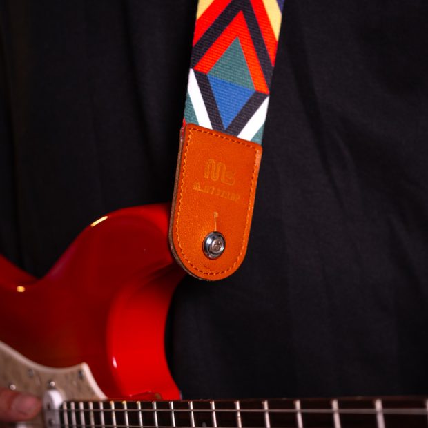 استرپ گیتار رینبو گیره قهوه ای Rainbow Guitar Strap - تصویر 2