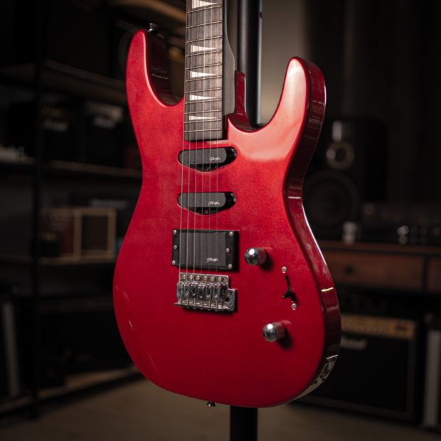 گیتار الکتریک اِستَگ Stagg Superstrat HSS Candy Apple Red - تصویر 2