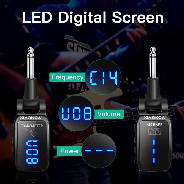 وایرلس گیتار XIAOKOA UHF UD12DX Wireless Guitar System - تصویر 5