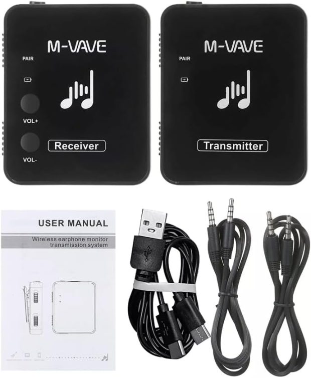وایرلس و ایرمانیتور ایر بریج اِم وِیو AIR BRIDGE M-VAVE M8 1-Set - تصویر 13