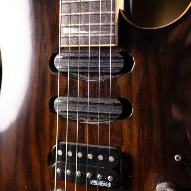 گیتار الکتریک جِی اند دی J&D SSH wilkinson pickup Brown Burst - تصویر 7