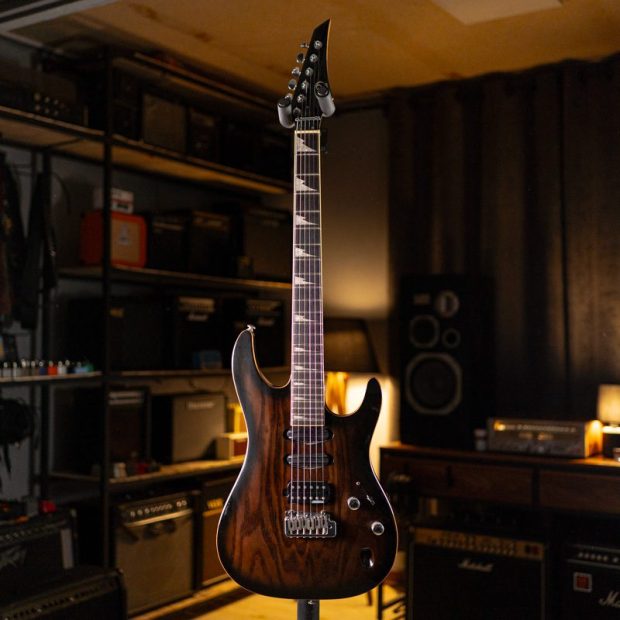 گیتار الکتریک جِی اند دی J&D SSH wilkinson pickup Brown Burst - تصویر 9