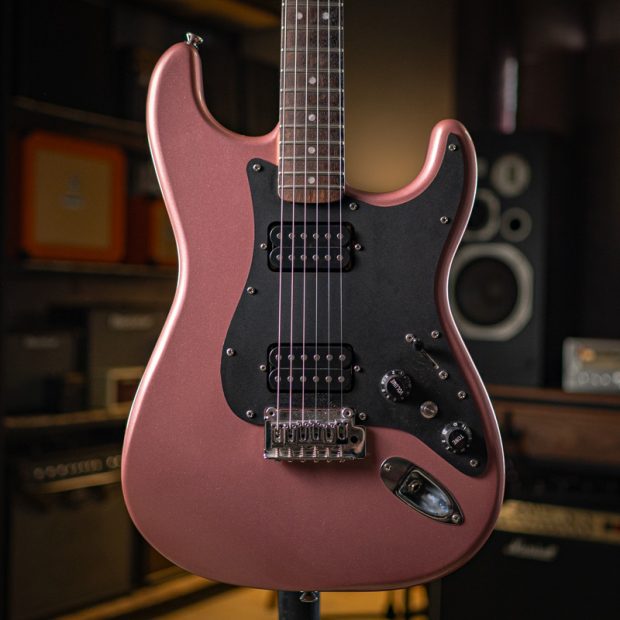 گیتار الکتریک فندر Fender Squier Strat HH Dark Pink - تصویر 1