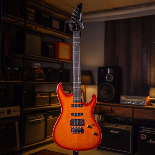 گیتار الکتریک طرح آیبانِز Ibanez HSS Strat Orange - تصویر 7