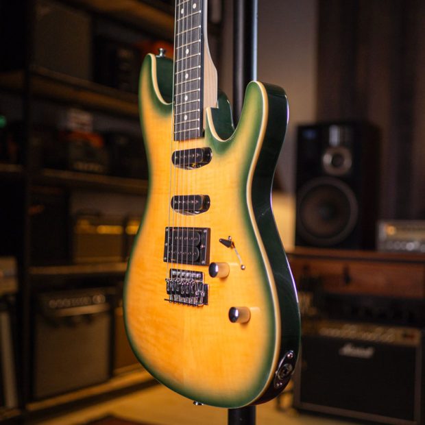 گیتار الکتریک طرح آیبانِز Ibanez HSS Strat Green - تصویر 2