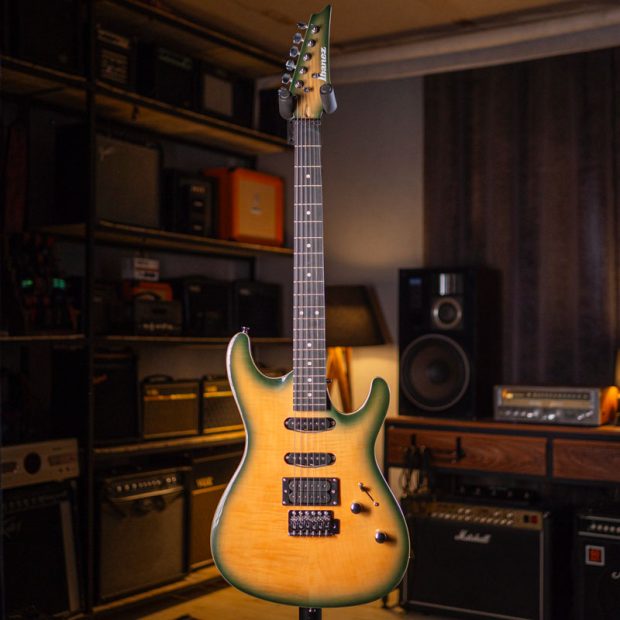 گیتار الکتریک طرح آیبانِز Ibanez HSS Strat Green - تصویر 7