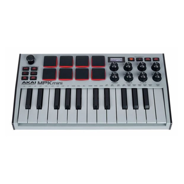 akai-mpk-mini-mk3-grey-01-800x800-1.jpg میدی کنترلر آکایی AKAI MPK Mini MK3 Grey - تصویر 1