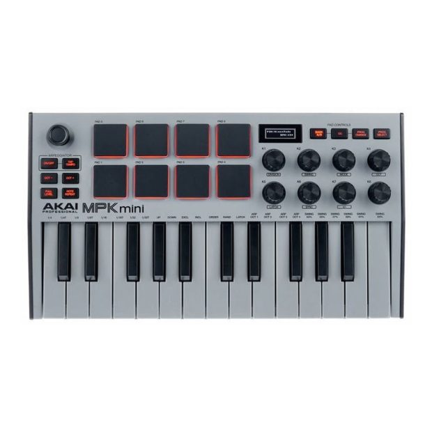 میدی کنترلر آکایی AKAI MPK Mini MK3 Grey - تصویر 4