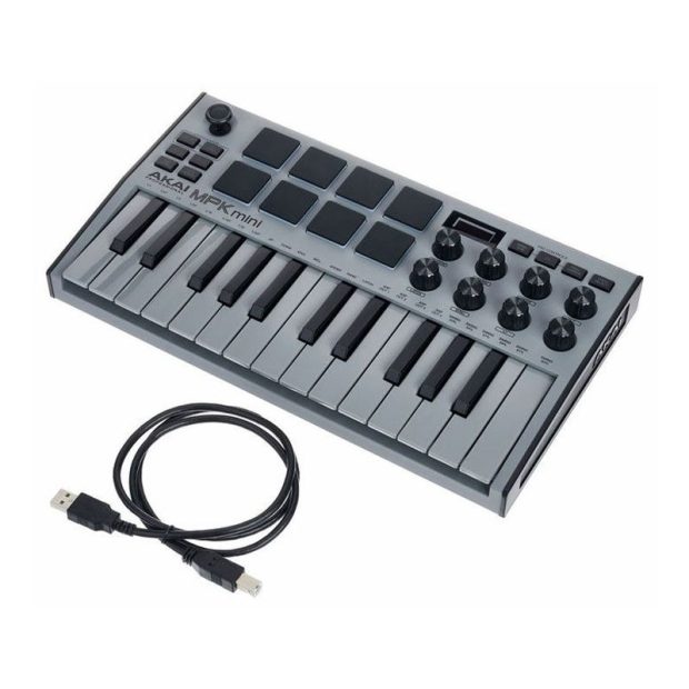 میدی کنترلر آکایی AKAI MPK Mini MK3 Grey - تصویر 6