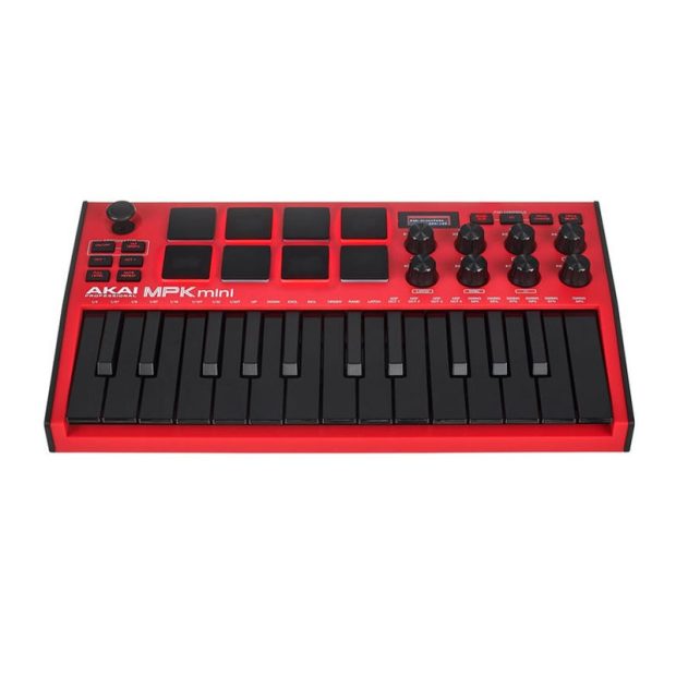 میدی کنترلر آکایی AKAI MPK Mini MK3 Red - تصویر 1