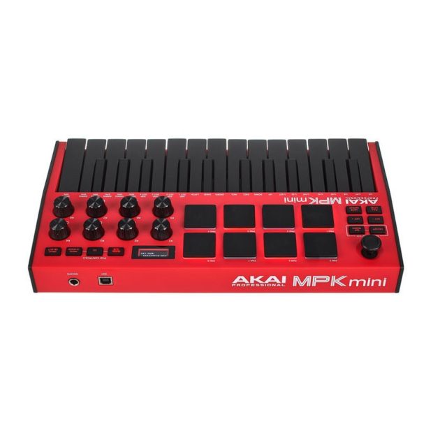 میدی کنترلر آکایی AKAI MPK Mini MK3 Red - تصویر 5