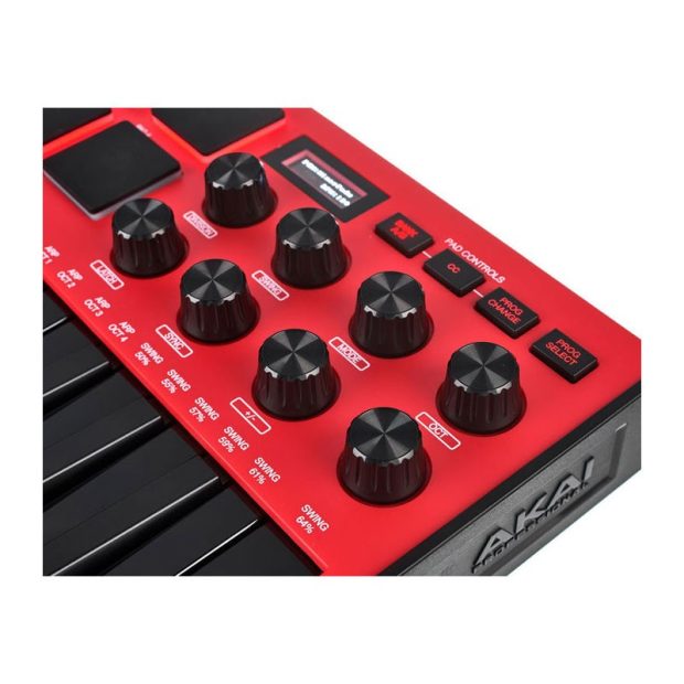 میدی کنترلر آکایی AKAI MPK Mini MK3 Red - تصویر 7