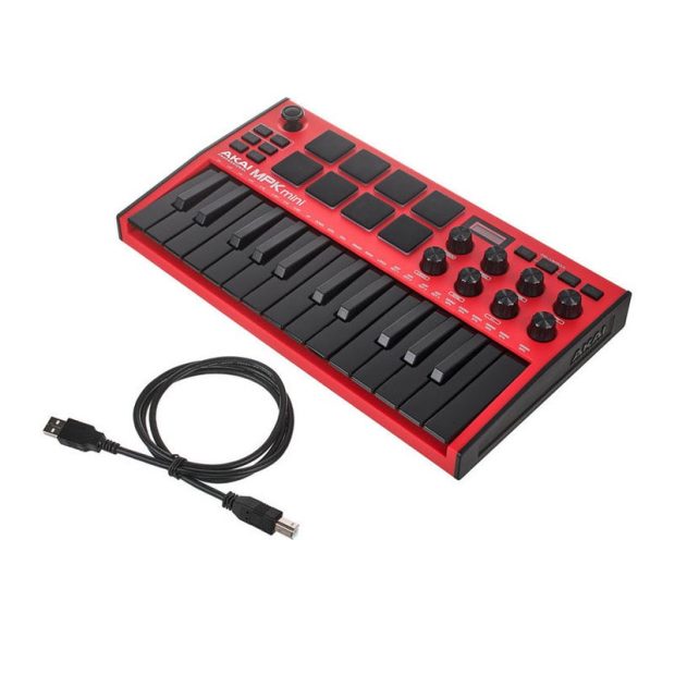 میدی کنترلر آکایی AKAI MPK Mini MK3 Red - تصویر 10