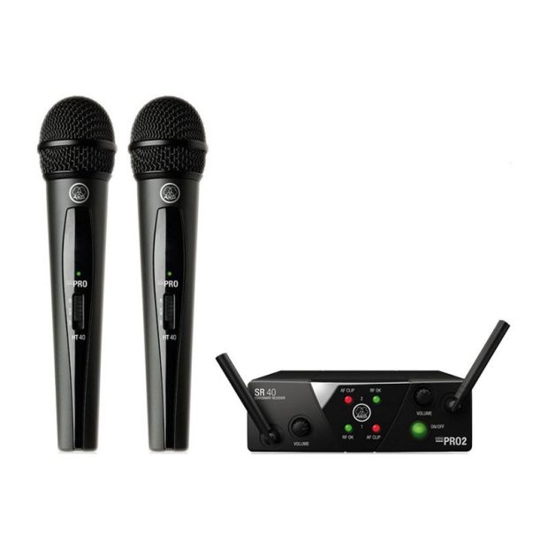 میکروفون بیسیم ای کی جی AKG WMS 40 MINI2 Dual Vocal Set - تصویر 1