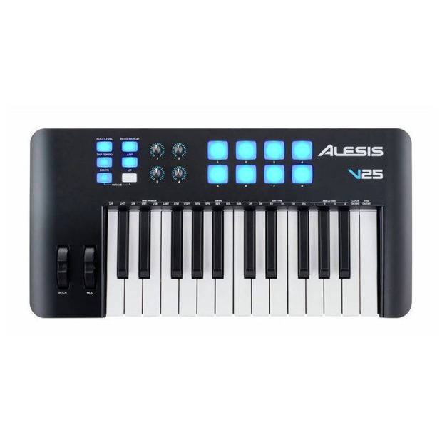 alesis-v25-mkii-01-800x800-1.jpg میدی کنترلر السیس Alesis V25 MKII - تصویر 1