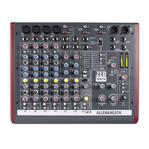 میکسر صدا Allen-Heath Allen & Heath ZED-10FX
