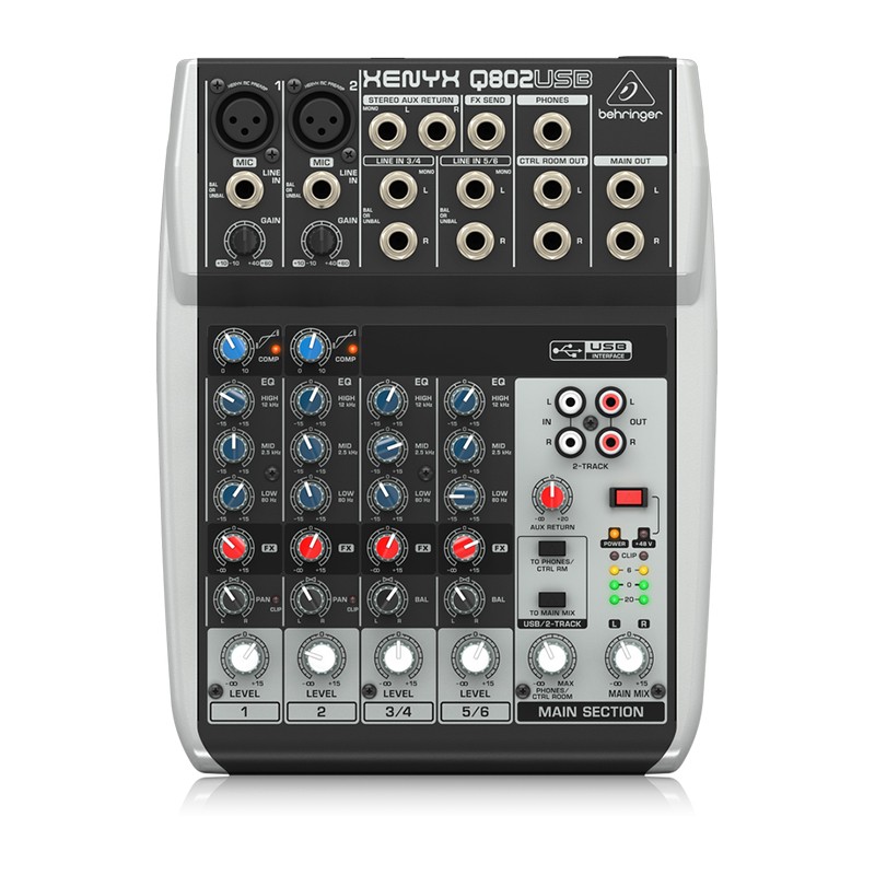 behringer-xenyx-q802usb-01-800x800-1.jpg میکسر صدا بهرینگر Behringer Xenyx Q802USB - Image 1