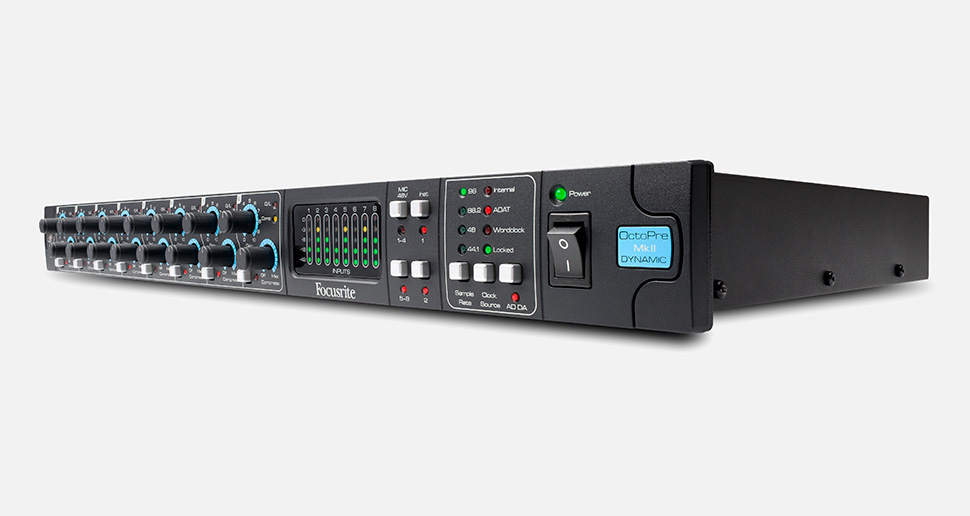 Focusrite OctoPre MKII Dynamic پری آمپ Focusrite OctoPre MKII Dynamic پری آمپ