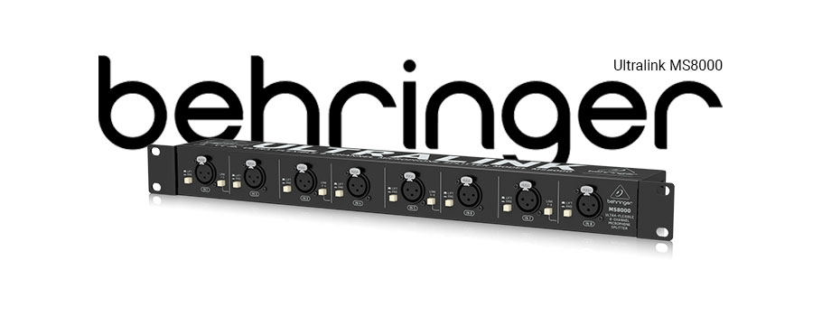 پری آمپ و پردازنده صدا Behringer Ultralink MS8000 Microphone Splitter پری آمپ و پردازنده صدا Behringer Ultralink MS8000 Microphone Splitter