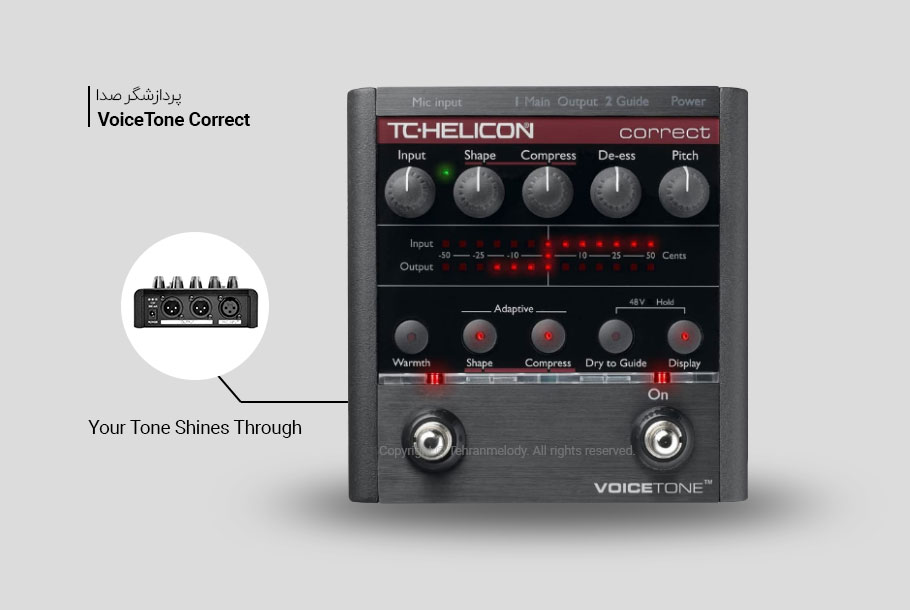 پردازشگر صدا TC-Helicon VoiceTone Correct پردازشگر صدا TC-Helicon VoiceTone Correct