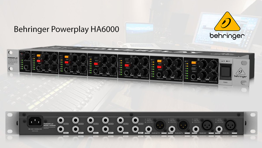 Behringer Powerplay HA6000 پری آمپ هدفون Behringer Powerplay HA6000 پری آمپ هدفون