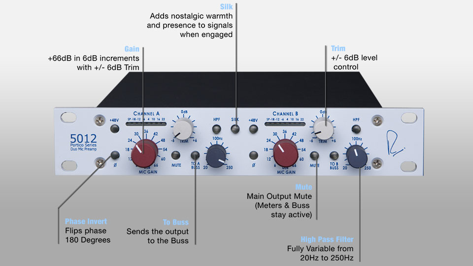پری آمپ Rupert Neve Designs Portico 5012 پری آمپ Rupert Neve Designs Portico 5012