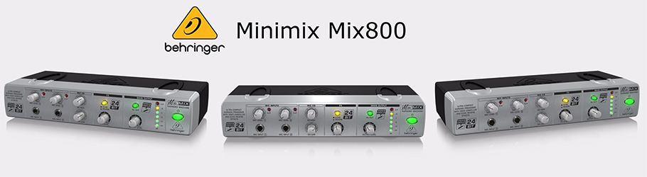 Behringer Minimix MIX800 پری آمپ و پردازنده صدا Behringer Minimix MIX800 پری آمپ و پردازنده صدا