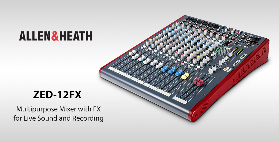 Allen & Heath ZED-12FX میکسر صدا Allen & Heath ZED-12FX میکسر صدا