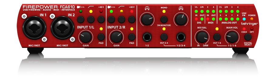 Behringer FCA610 کارت صدا Behringer FCA610 کارت صدا