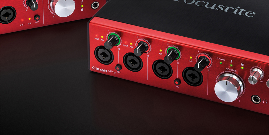 کارت صدا مخصوص سیستم عامل مک Focusrite Clarett 4Pre کارت صدا مخصوص سیستم عامل مک Focusrite Clarett 4Pre