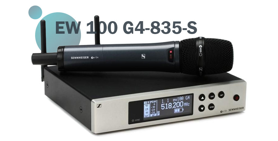میکروفون بی سیم Sennheiser EW 100 G4-835-S میکروفون بی سیم Sennheiser EW 100 G4-835-S