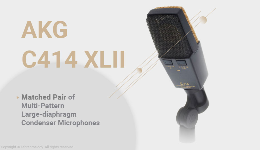 میکروفون استودیویی AKG C414 XLII/ST Matched Pair میکروفون استودیویی AKG C414 XLII/ST Matched Pair
