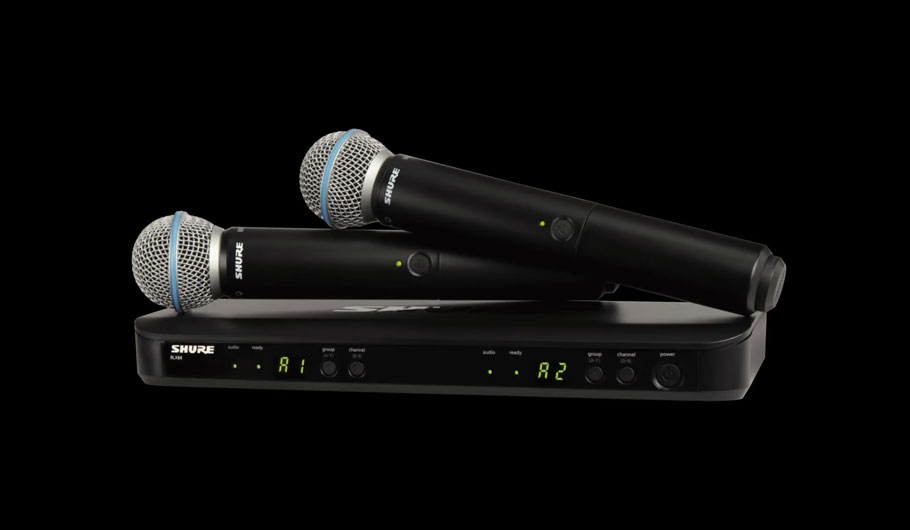میکروفون بیسیم Shure BLX288/BETA58 میکروفون بیسیم Shure BLX288/BETA58