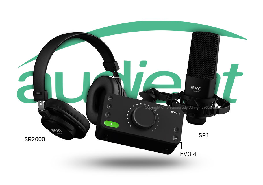 پکیج کارت صدا Audient EVO Start Recording Bundle پکیج کارت صدا Audient EVO Start Recording Bundle