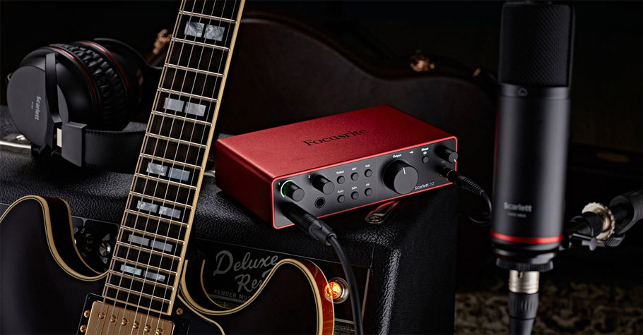 پکیج استودیویی Focusrite Scarlett 2i2 Studio 4th Gen