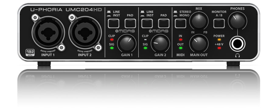 کارت صدا Behringer UMC204HD کارت صدا Behringer UMC204HD