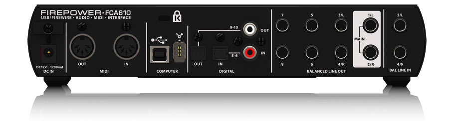 Behringer FCA610 کارت صدا Behringer FCA610 کارت صدا
