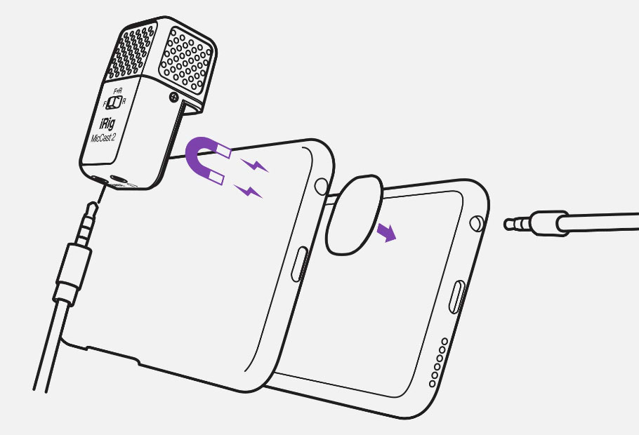 میکروفون مخصوص موبایل IK Multimedia iRig Mic Cast 2 میکروفون مخصوص موبایل IK Multimedia iRig Mic Cast 2