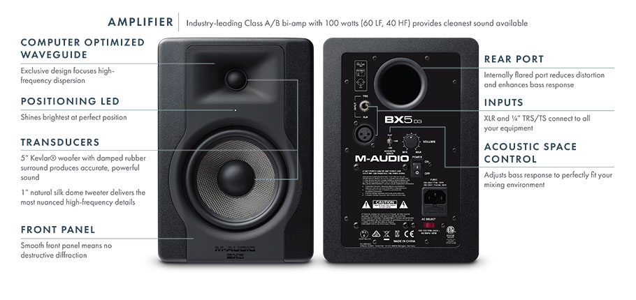 اسپیکر مانیتورینگ M-Audio BX5 D3 اسپیکر مانیتورینگ M-Audio BX5 D3
