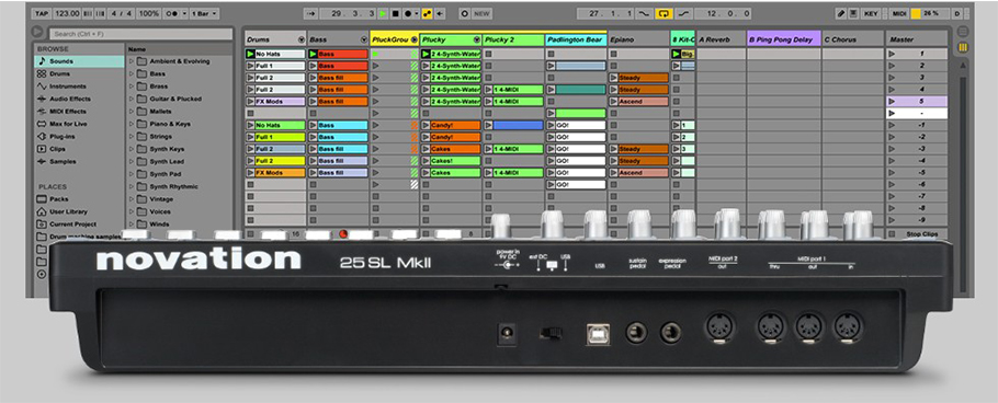 Novation 25 SL MKII میدی کنترلر