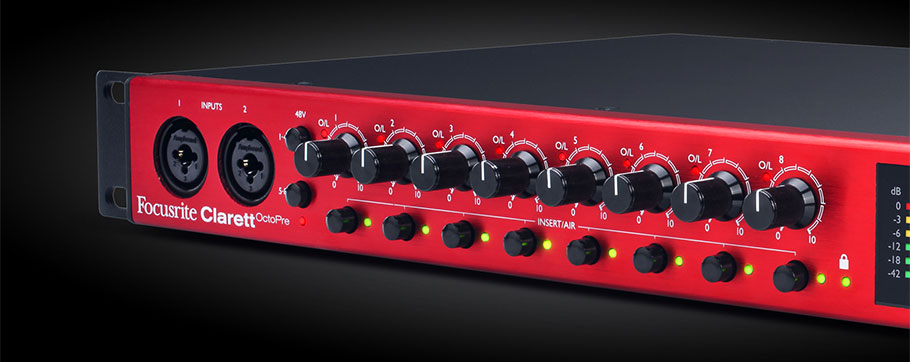 پری امپ Focusrite Clarett OctoPre پری امپ Focusrite Clarett OctoPre